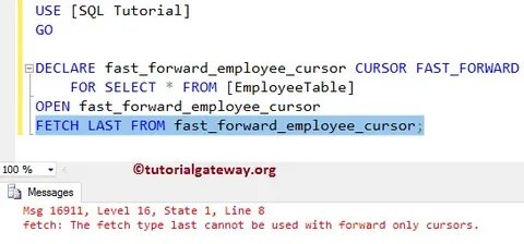 Курсор sql