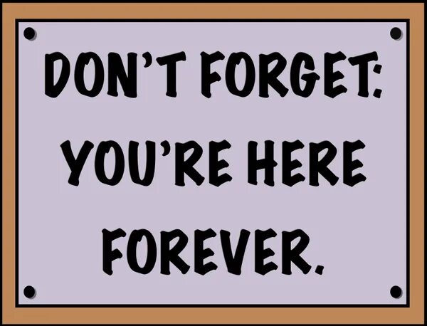 Here to forget. Dont forget you here forever. dont forget you are here forever. dont forget you here forever simpsons. here forever.