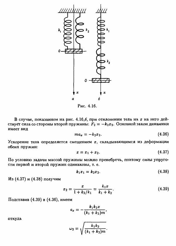 Тело массой 10 кг подвешено