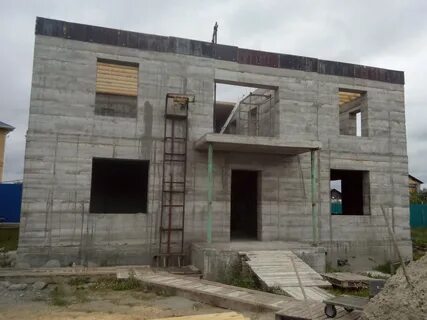 Монолитный дом из газобетона