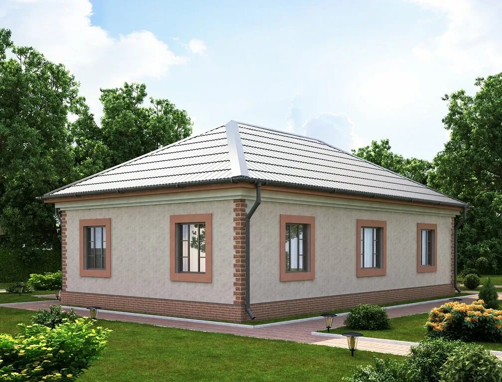 Дом из газобетона 85 кв м одноэтажный. Полутораэтажные дома из кирпича. Одноэтажный дом из блоков. Одноэтажный дом из газоблока. Проекты одноэтажных домов из теплоблоков.