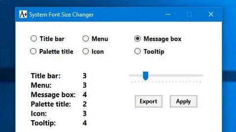 System font