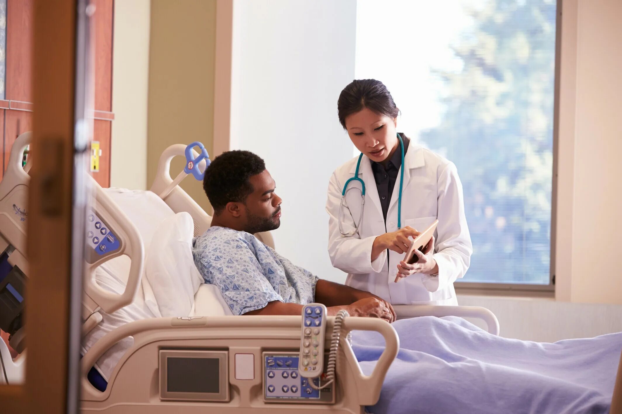 Does operations in a hospital writes