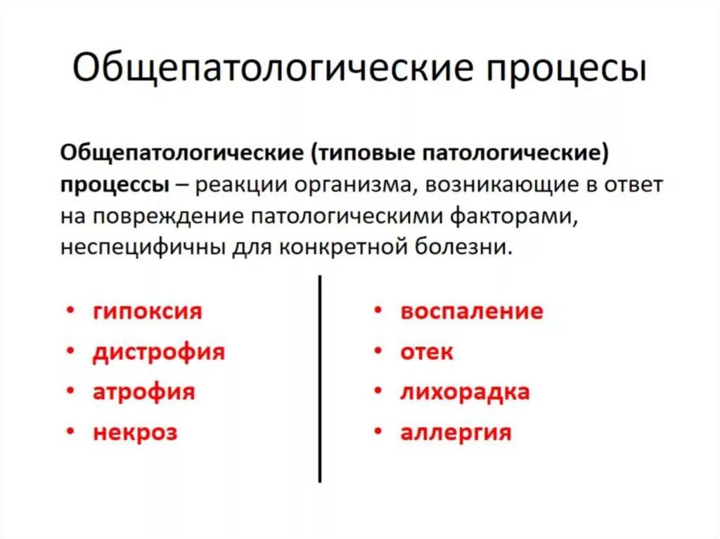 Причины патологических процессов. Типовые Общепатологические процессы. Классификация и характеристика общепатологических процессов. Общепатологические процессы патанатомия. Общепатологические процессы как основа понимания болезней.