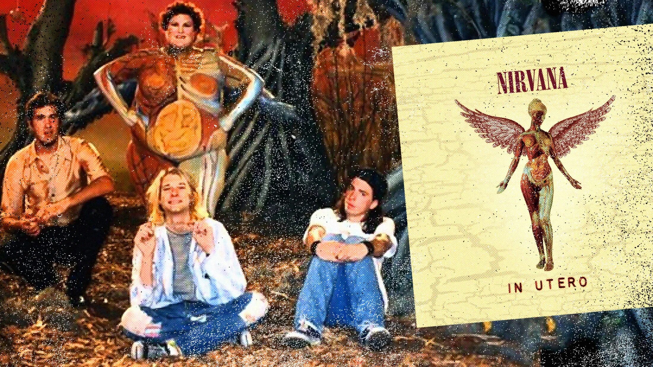 Nirvana box. Курт кобейн in utero. kurt cobain heart shaped box. nirvana in utero album cover. нирвана heart shaped box.
