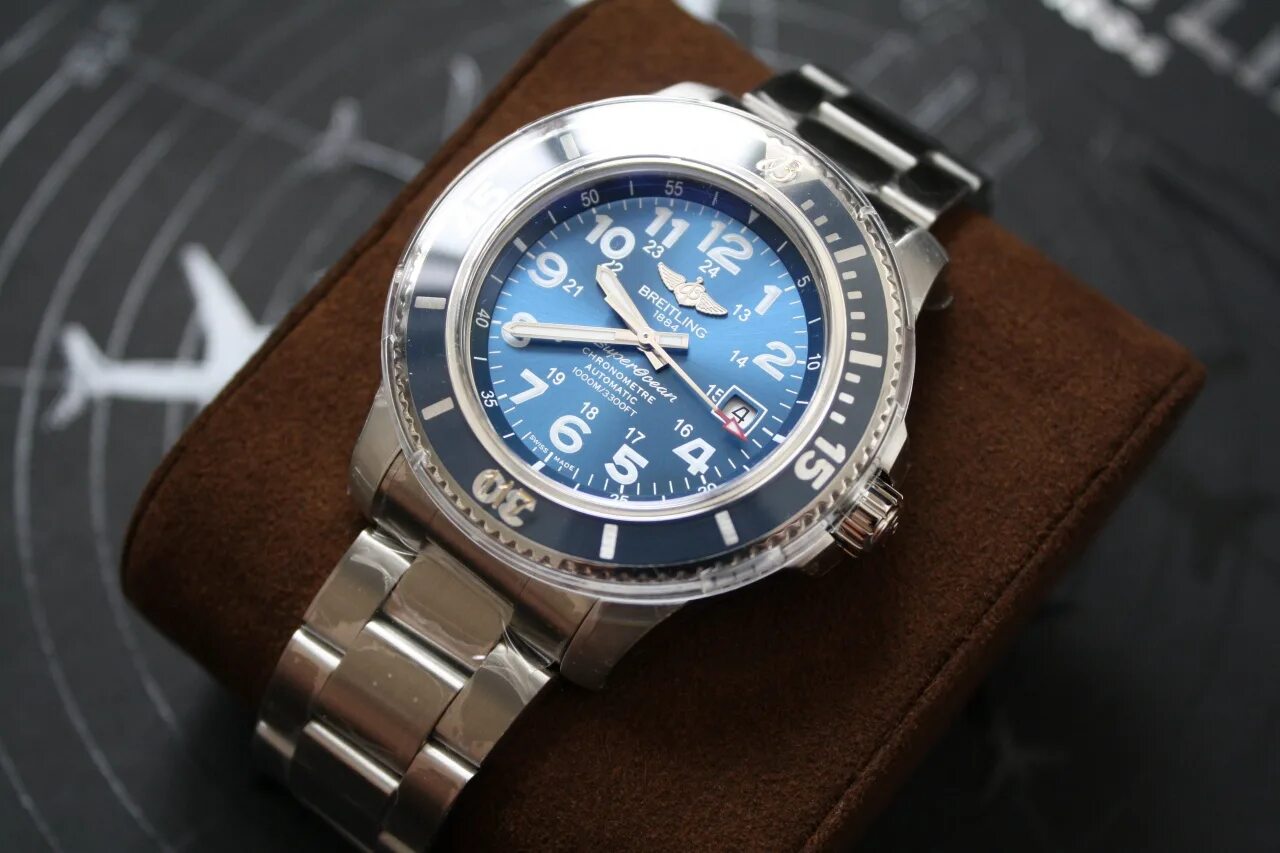 S watch ru. A17392d8/c910/162a. Breitling Superocean 44. Брайтлинг суперокеан II, 44 синий циферблат, Калибр. Breitling 1884 Superocean 1094020.