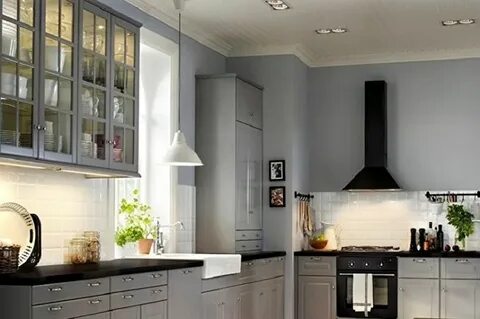 Вытяжка серая для кухни