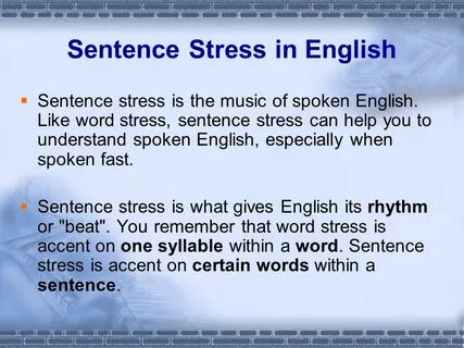 Word stress writing
