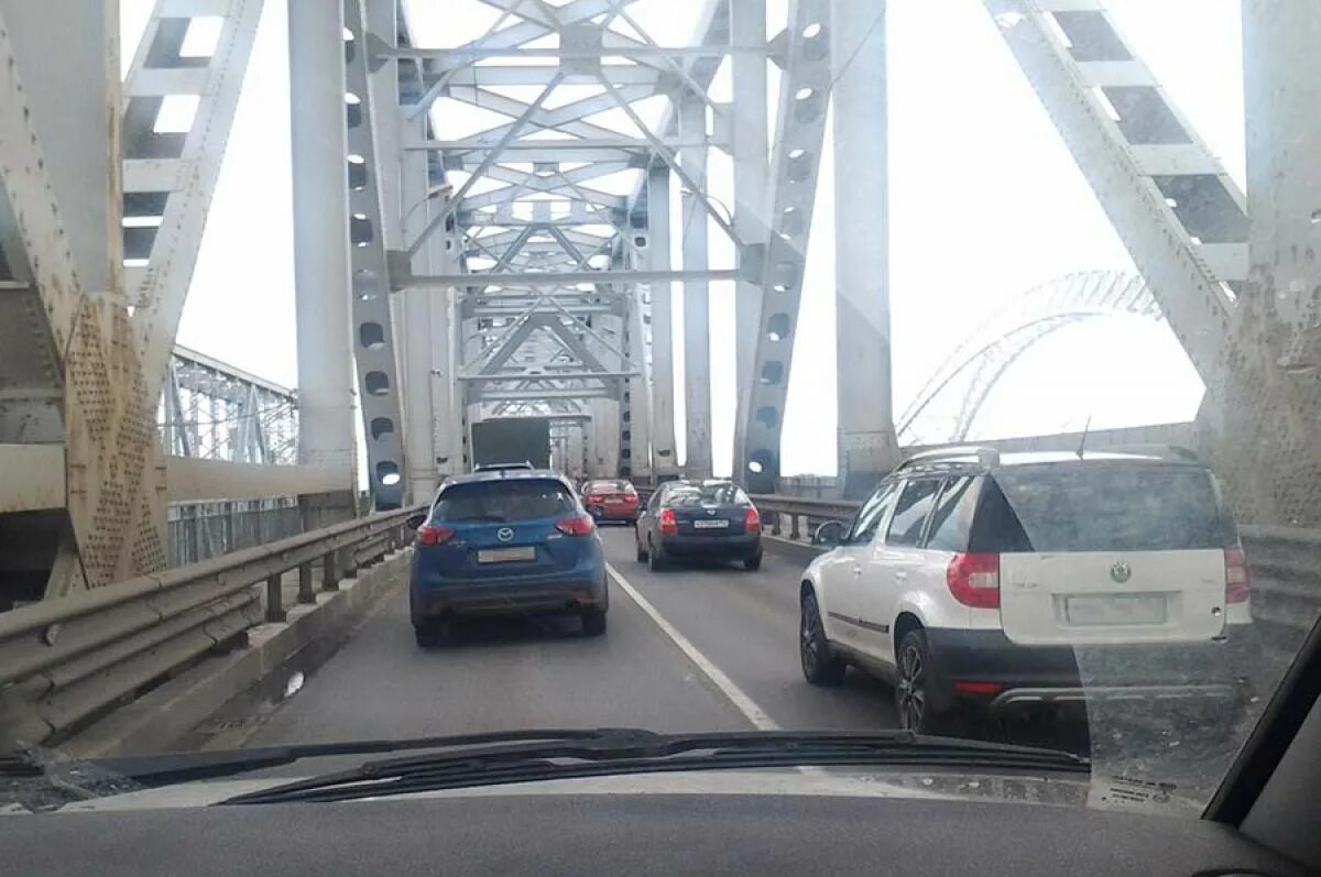 Проезд по борскому мосту