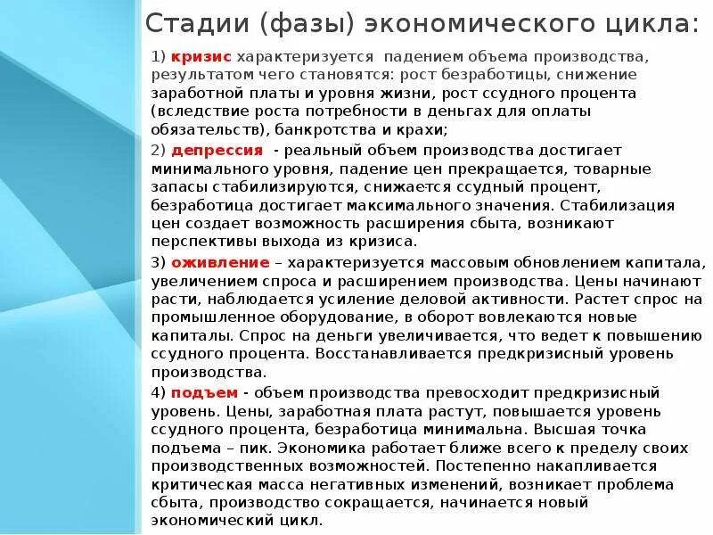 Фазы безработицы