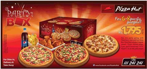 Meals & Deals: New and Hot Party Box Meal Deal by Pizza Hut.