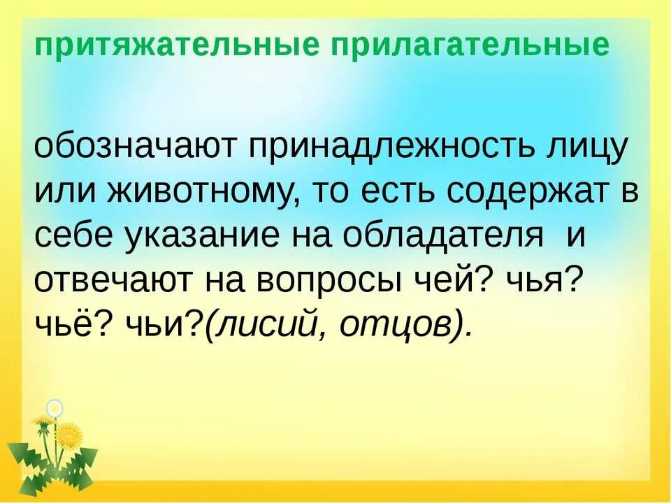 Относительное качественное притяжательное кратко. Притяжательные прилагательные. Притягательныеприлагательные. Притяжательные имена прилагательные. Притяжательные прилагательные обозначают.