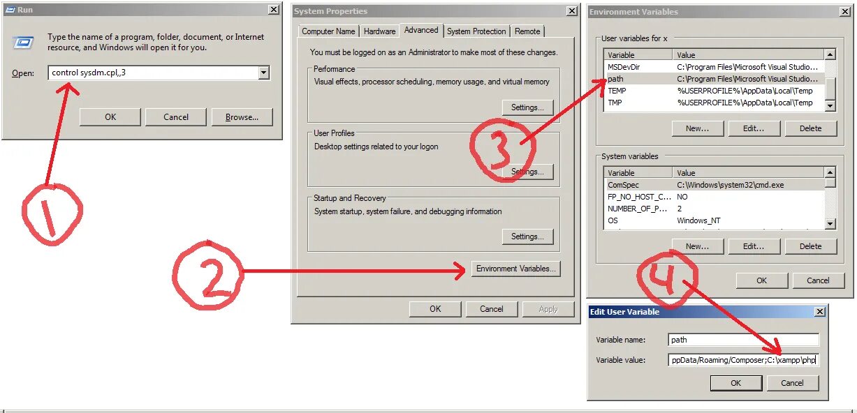 Environment current directory