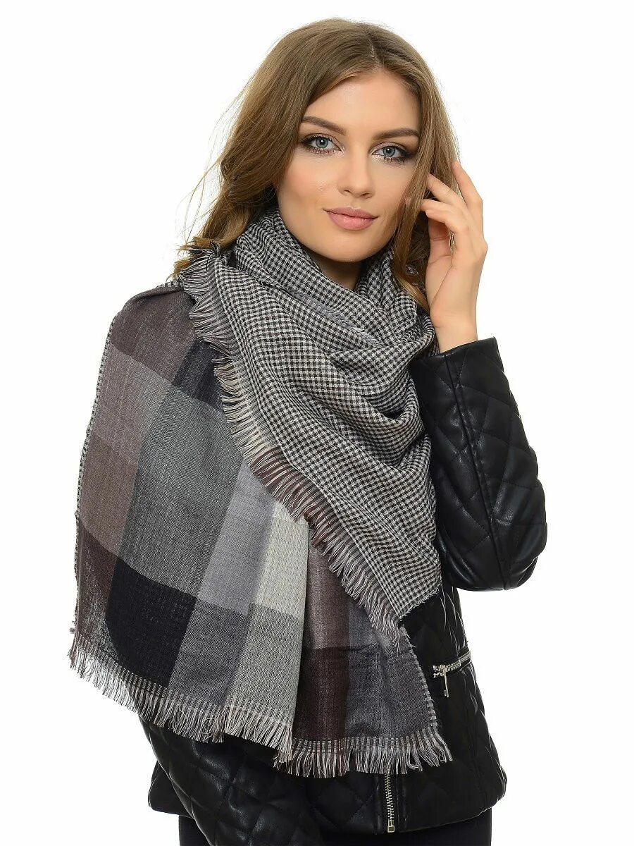 палантин женский. палантин в крупную клетку. палантин кашемировый в клетку. шарф барбери. палантин женский в клетку.