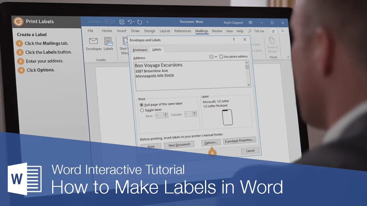 Create label. Create label