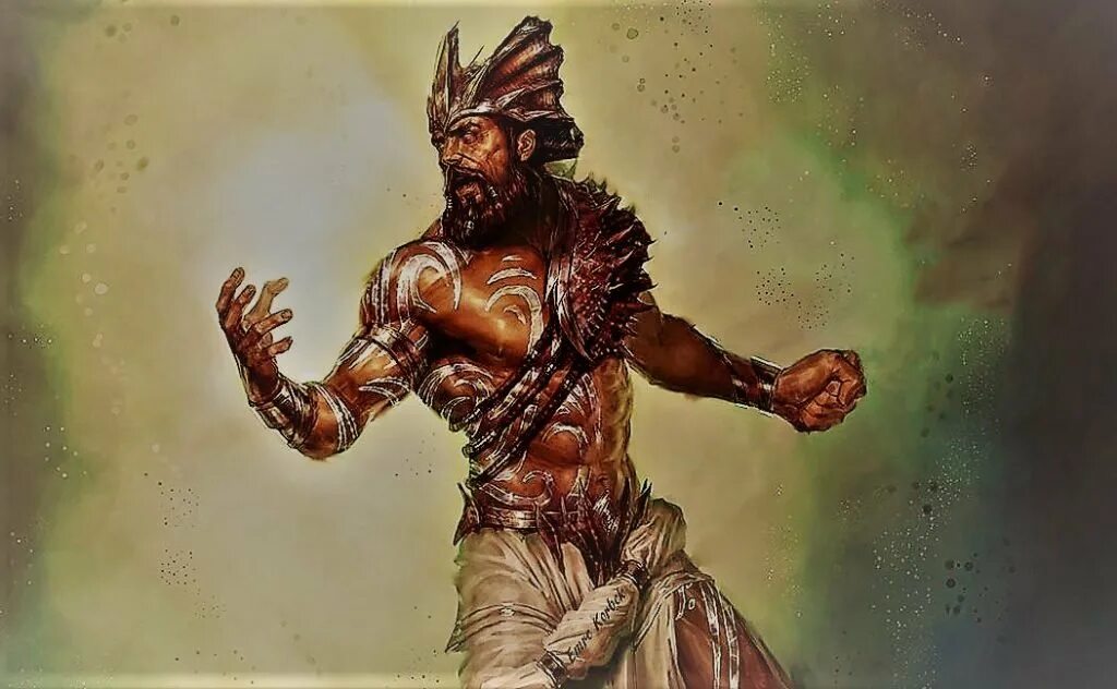 Могучий мужчина. Бог Эрлик-Хан. Мифические боги. Турецкая мифология. Тюркская мифология боги.