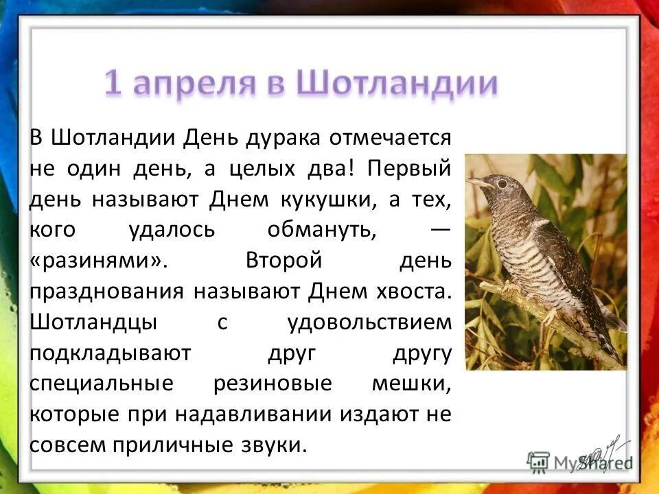 Ключевые слова для характеристики кукушки