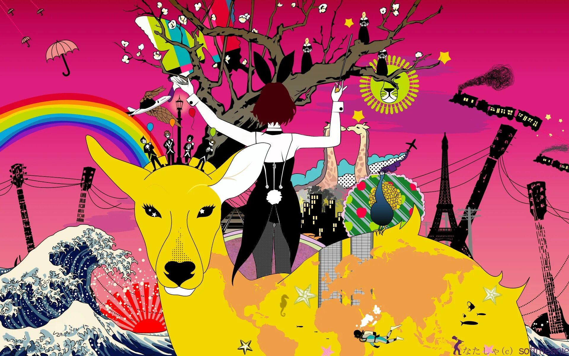 Asian Kung-Fu Generation обложки альбомов. Asian Kung-Fu Generation album. Хиппи инди КИД. Яркие иллюстрации. Генерировать арт