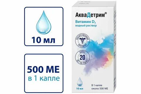 Аквадетрим капли 10 мл