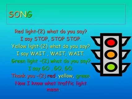 Red light green light go