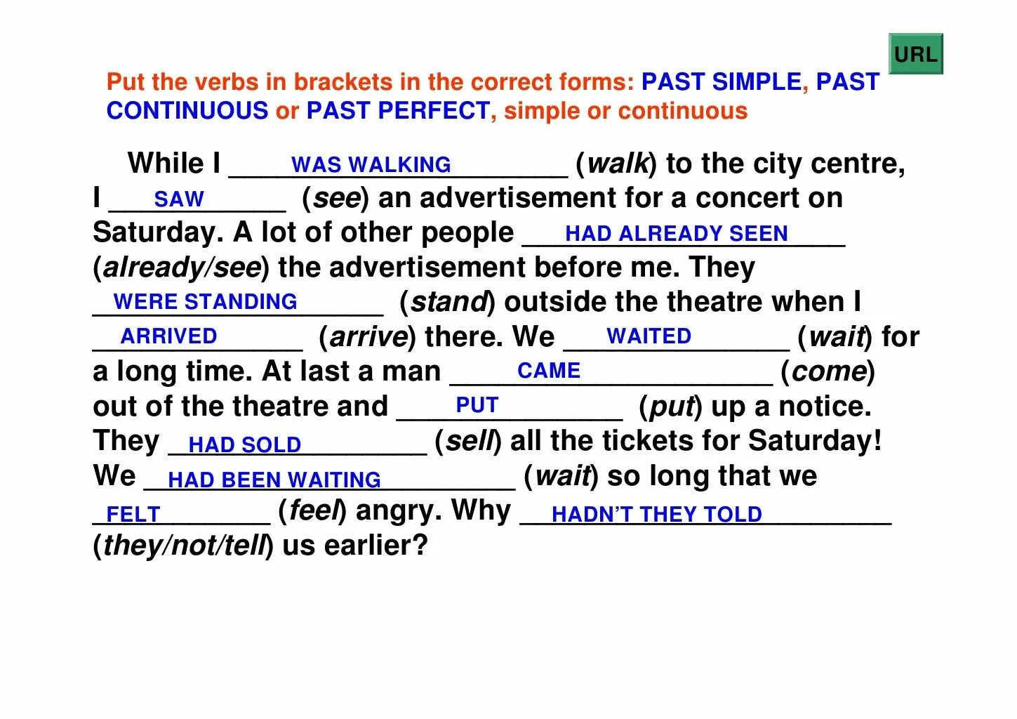 Past perfect put. Паст Симпл паст континиус паст Перфект паст Перфект континиус. Verbs in past Continuous. Put the verbs in past simple ответы.