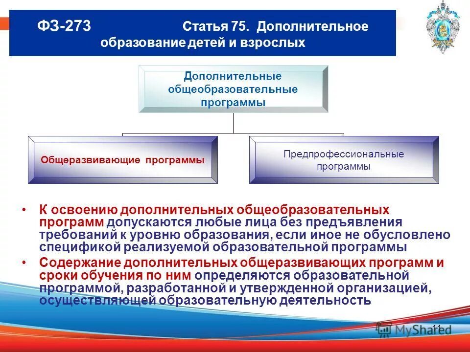 Дополнительная программа детей и взрослых