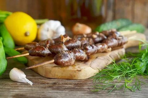 Рецепт шашлыка из куриных сердечек на мангале