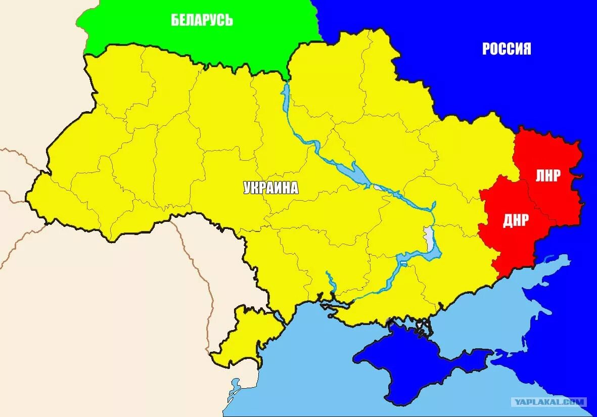 В каком году признали украину украиной. Карта Украины и ДНР И ЛНР. Территория ДНР И ЛНР на карте Украины. Донбасс на карте Украины. Карта Украина ДНР ЛНР Россия.