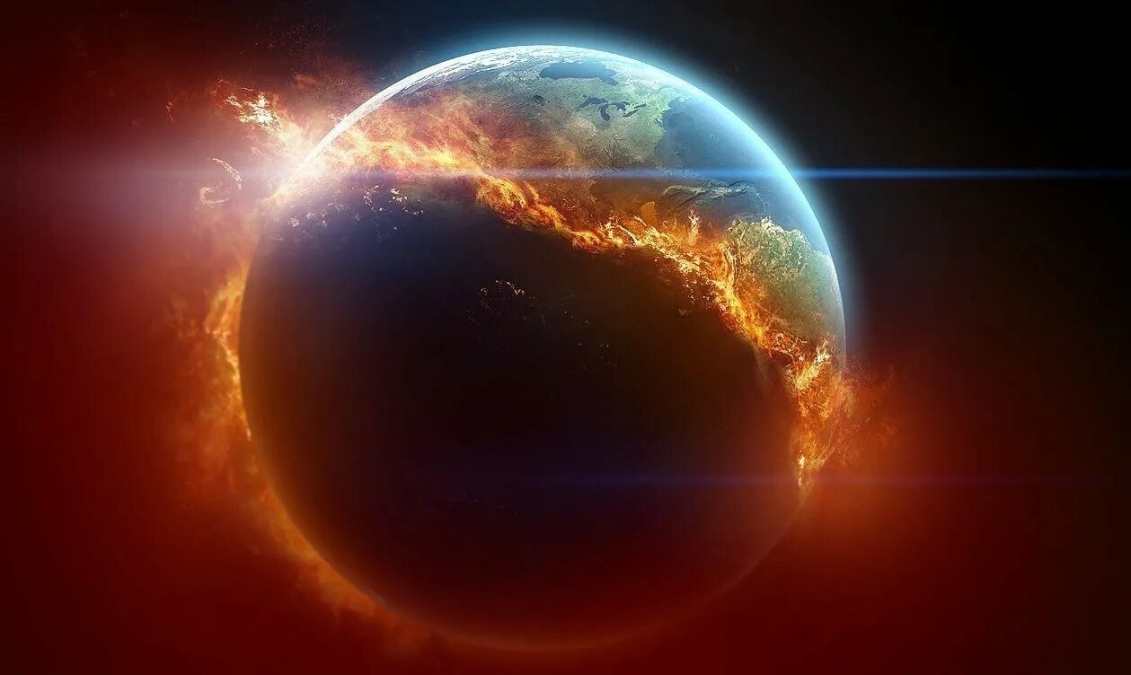 Горящая Планета земля. Земля в огне. Планета в огне. Планета горит. Разрыв солнца