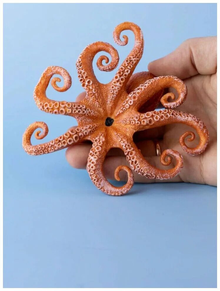 осьминог фигурка. осьминог фигура. игрушка осьминог пластиковая. осьминог деагостини. гигантский осьминог игрушка.
