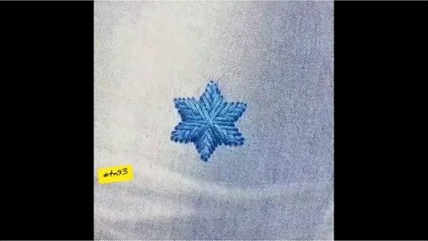 Зашить снежинкой