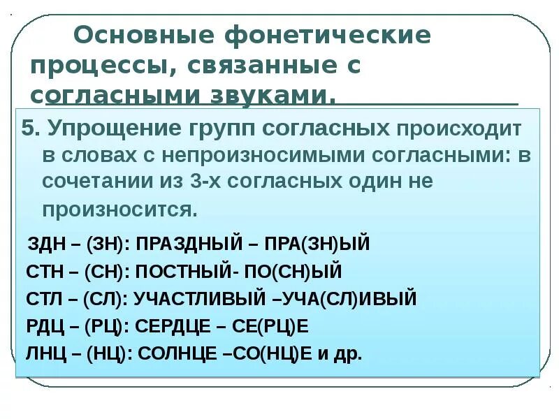 Звуковое система слов