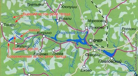 Сколько притоков у реки чепца