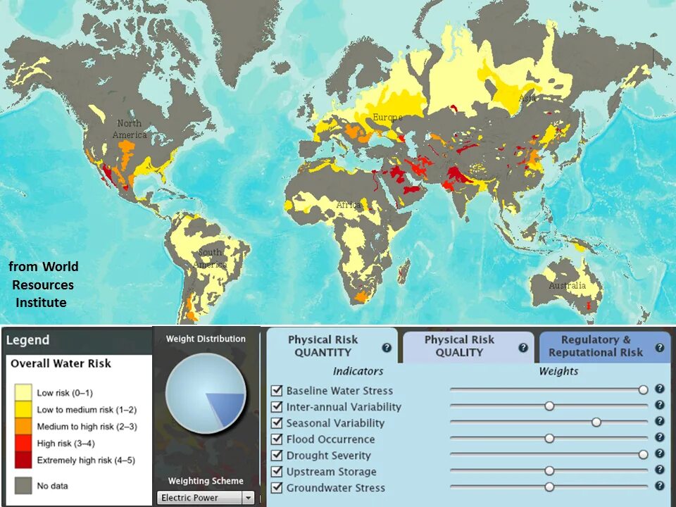 Groundwater resources of the World. Water risk. World Water quality Map. Risk Waters 9\11.
