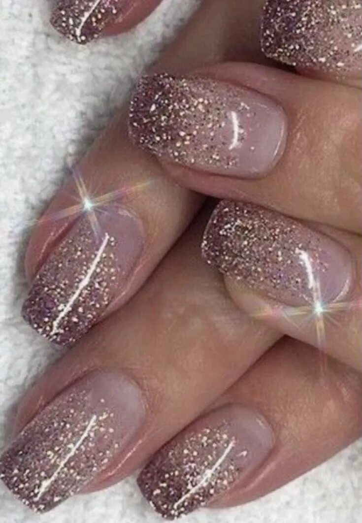 Holographic Chameleon Colorful False Fake Nails Holo Laser Silver Chrome Glitter