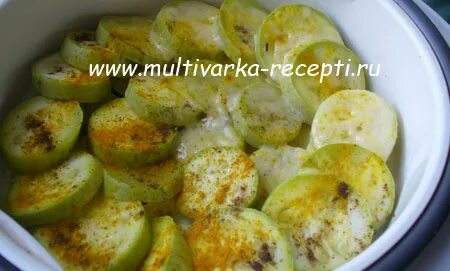 Кабачки на пару в пароварке