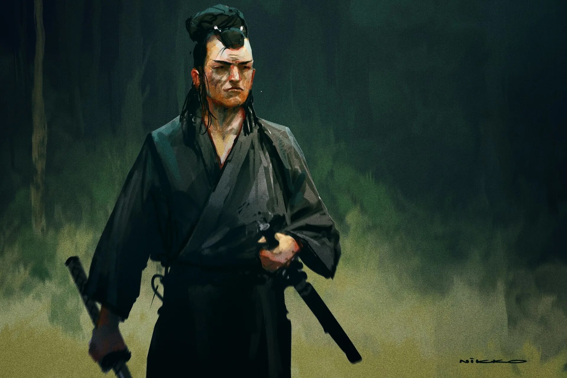 Мой самурай сегодня в темнице. Самурай с катаной. Самурай в деловом костюме. Самурай охраняет. Самурай в очках.