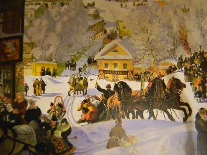 Б м кустодиев масленица