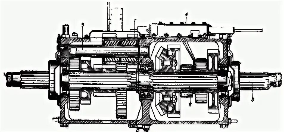 КПП Т-150к в разрезе. КПП Т 72.