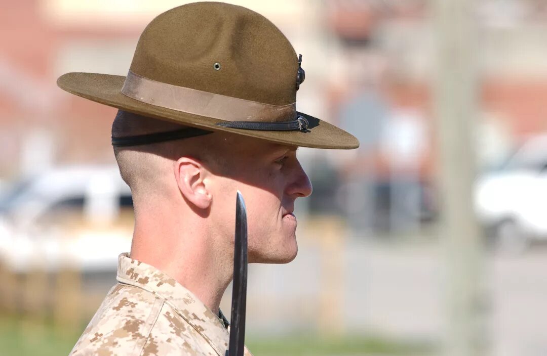 Hat gekauft. Дрилл сержант. Drill Sergeant шляпа. Дрилл сержант хэт. Шляпа Дрилл сержанта USMC.