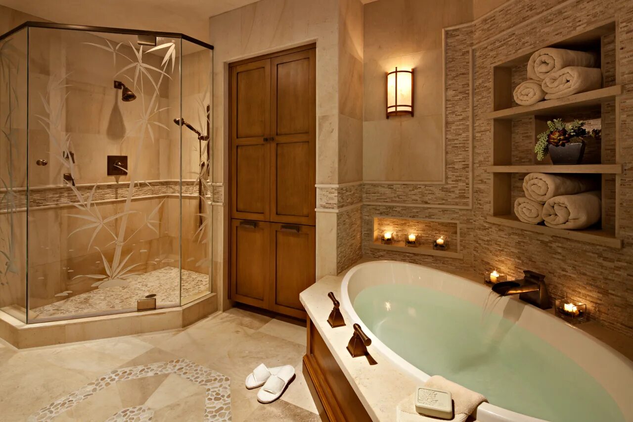 Ремонт душа ванны. Красивая ванная комната в доме. Ванная в стиле спа. Ванная комната в стиле Spa. Душевая в стиле спа.