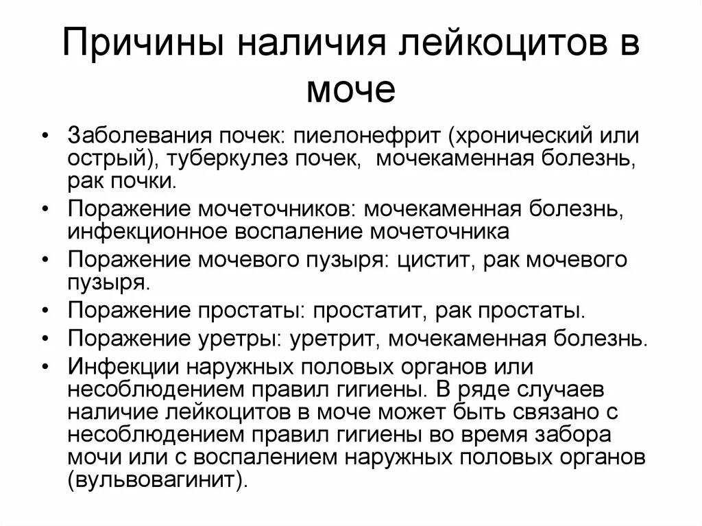 Сильно повышенные лейкоциты в моче