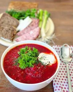 Красный суп без мяса