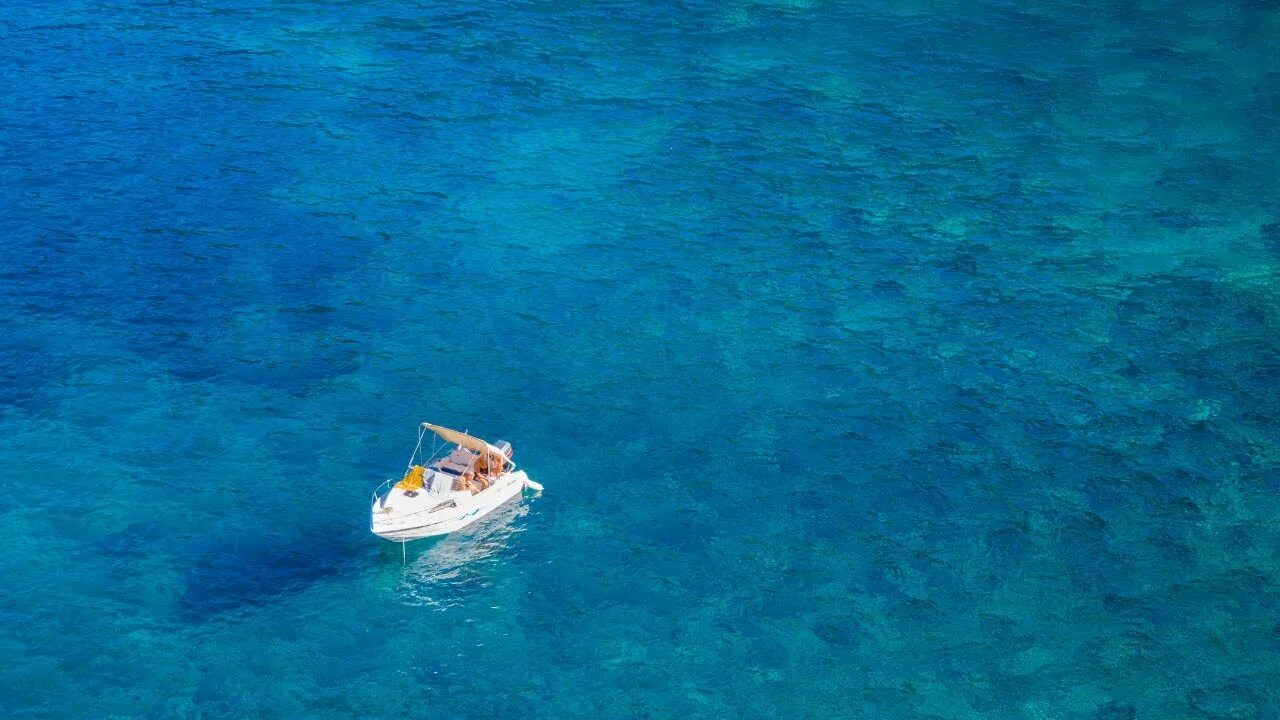 In the middle of the ocean
