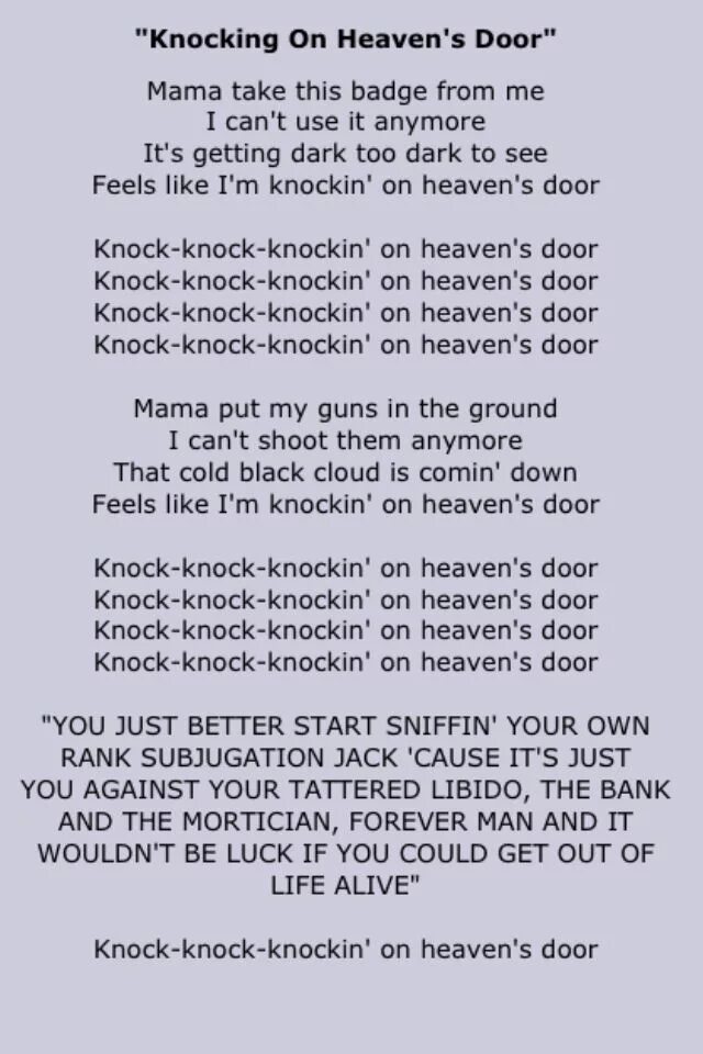 Welcome to heaven текст. Knocking on heaven&#039;s текст. knock knock knocking on heaven&#039;s door текст. knocking on heaven&#039;s door слова песни. knock on heavens door текст.