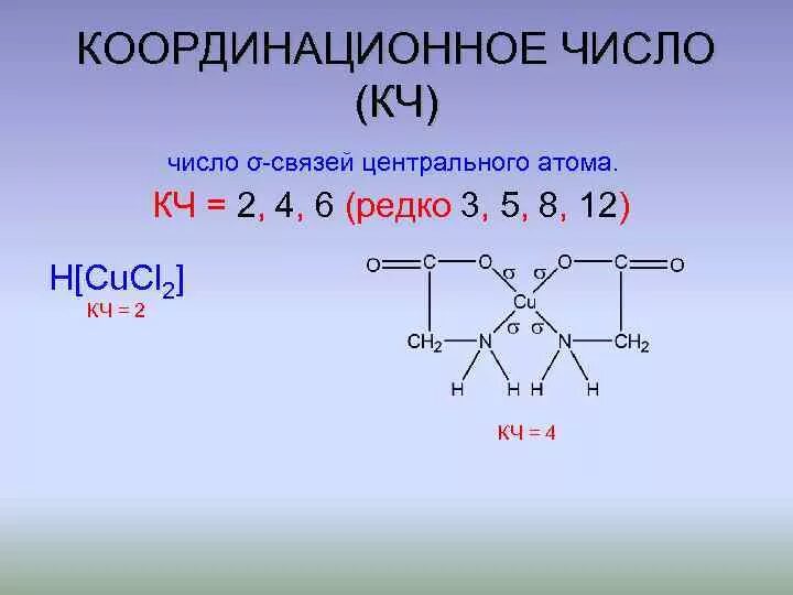 Координация чисел. Координационное число центрального атома. Определить координационное число комплексообразователя. Координационное число (КЧ). Координационное число в химии.