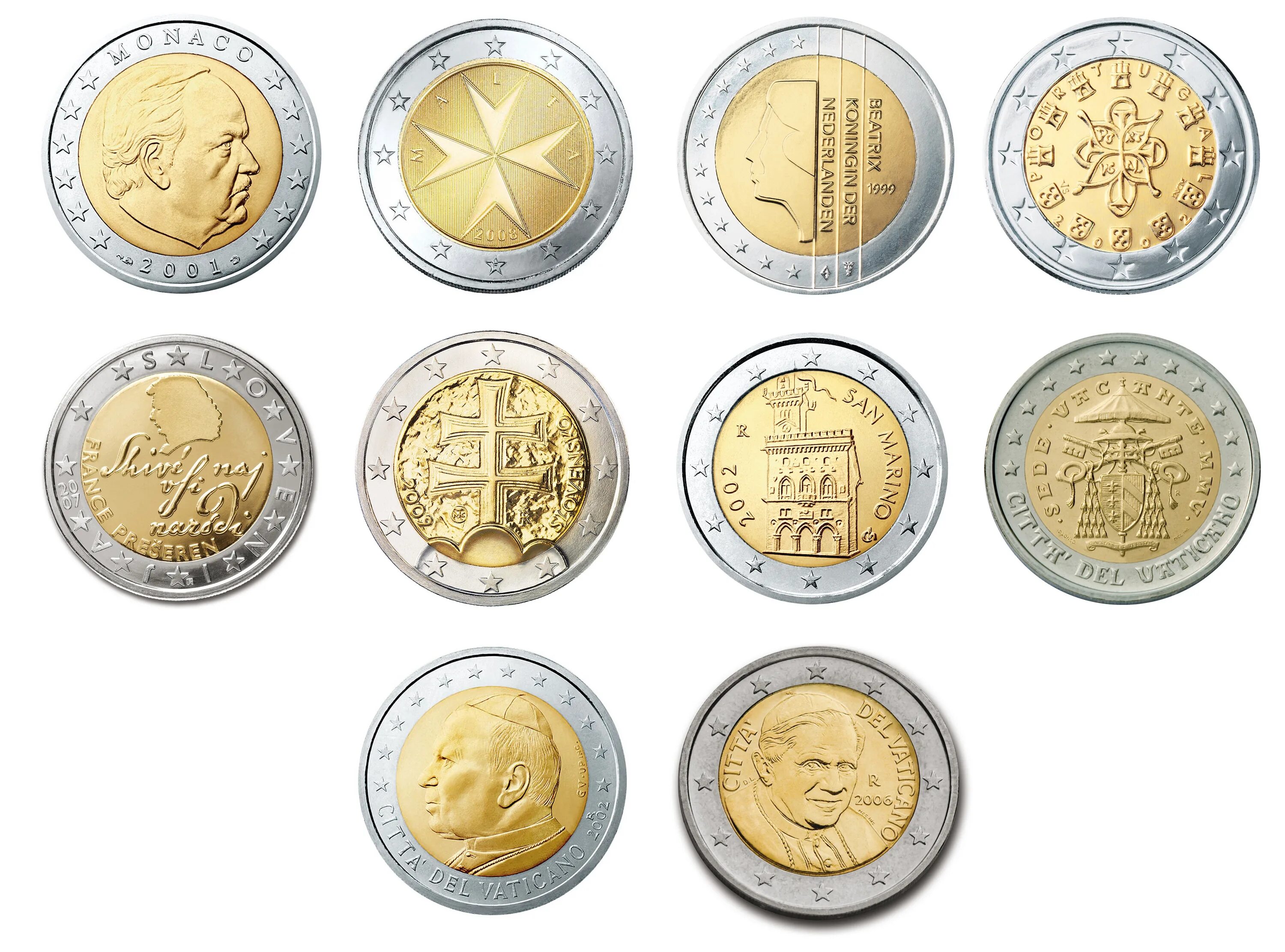 2 Еврамонеткка. Монеты евро. Деньги евро монеты. Разменные монеты евро.
