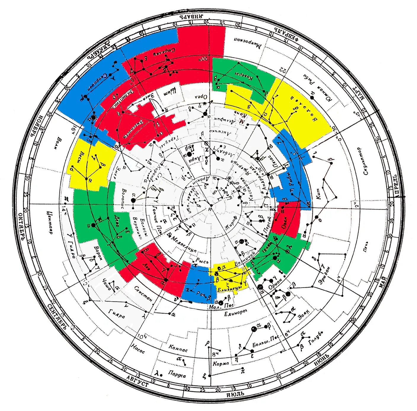 Цикл созвездий. Астрологическая карта созвездий. Карта зодиакальных созвездий. Зодиакальные созвездия на карте звездного неба. Звездная карта зодиакальных созвездий.