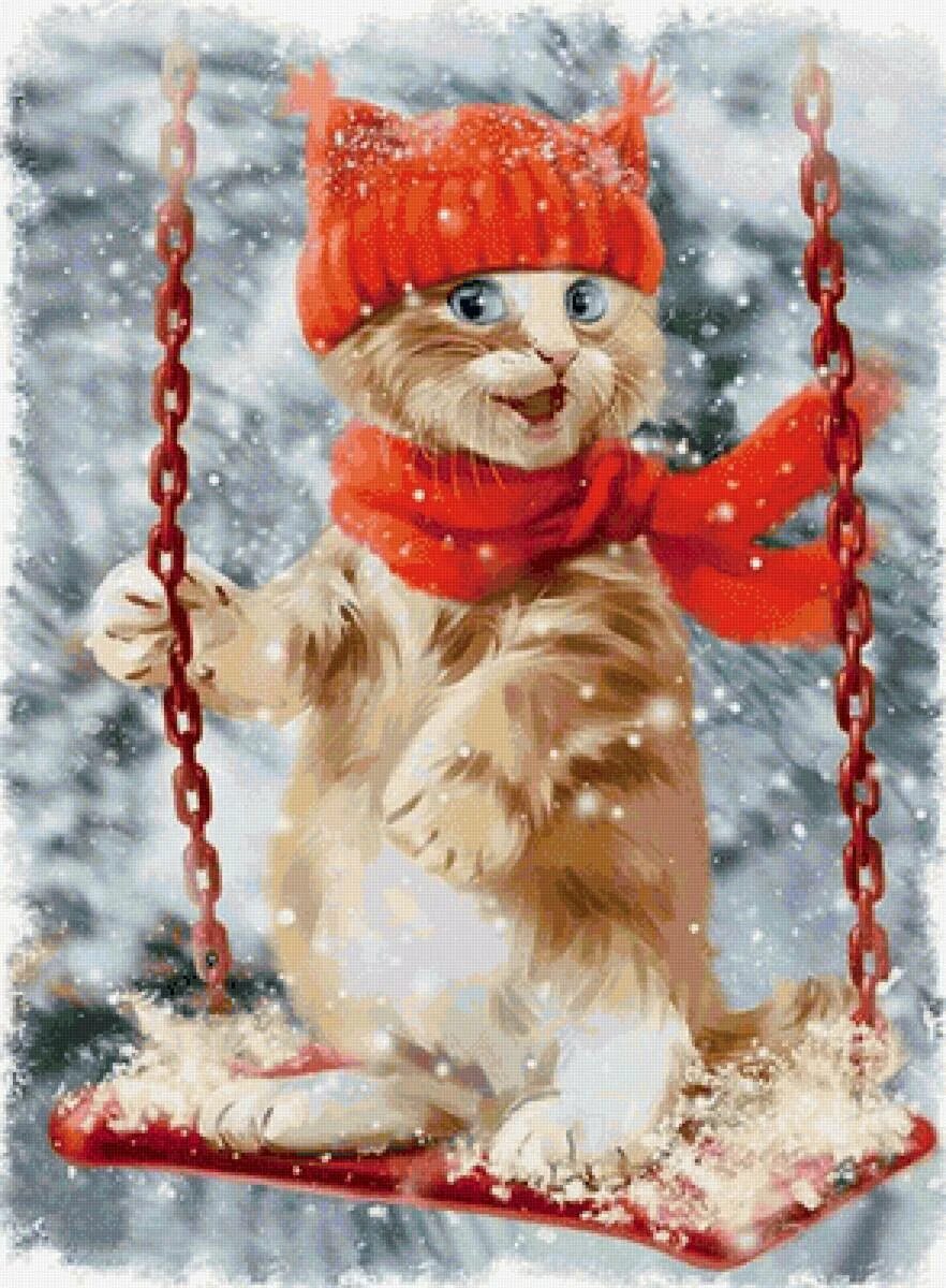 Кот зимним утром. Зимние котики. новогодние котята. доброе зимнее утро с котом. зимнее настроение.