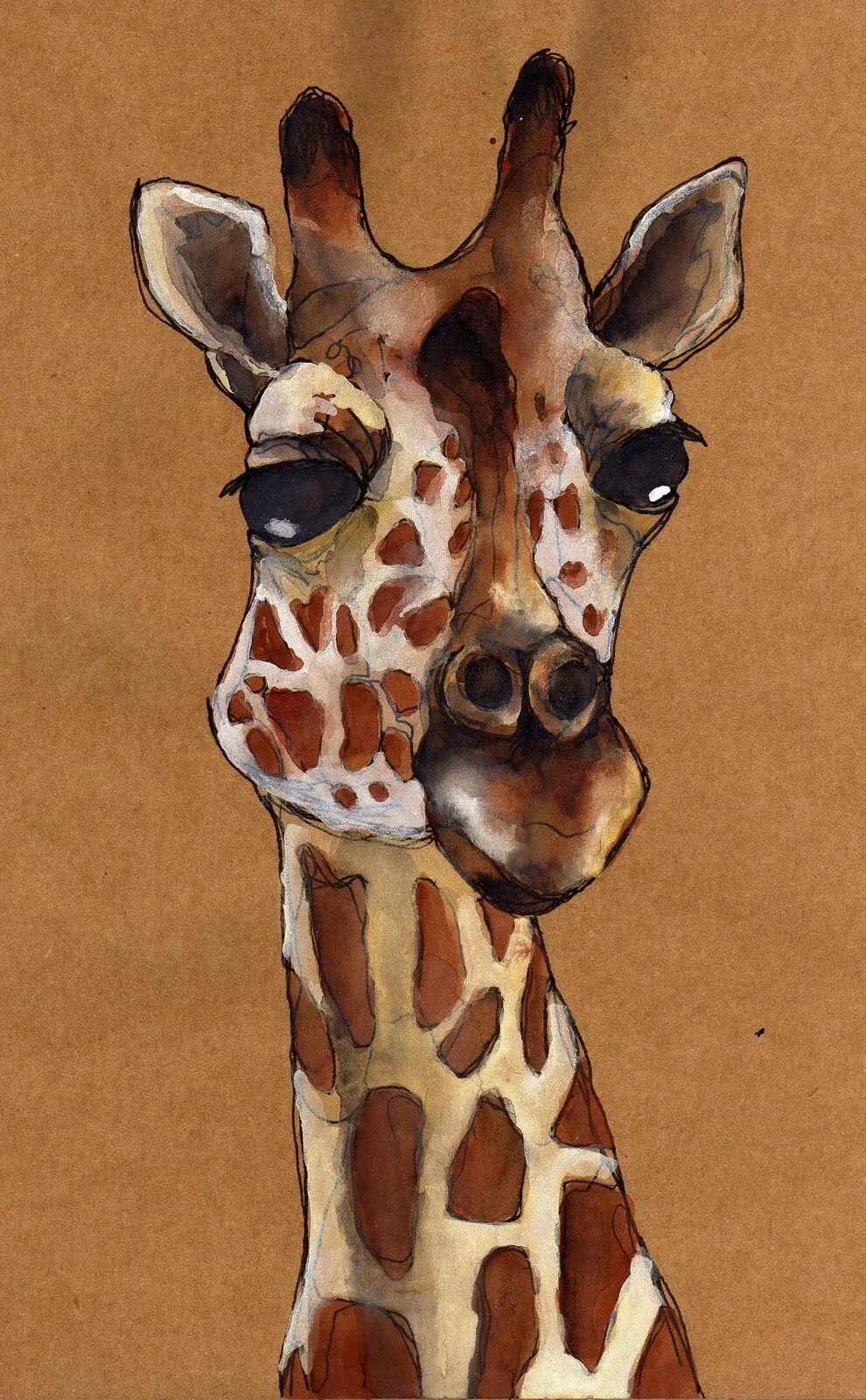 Жираф лось. Жираф рисунок. Жираф акварель. Жираф глазами художников. Жираф глаза.